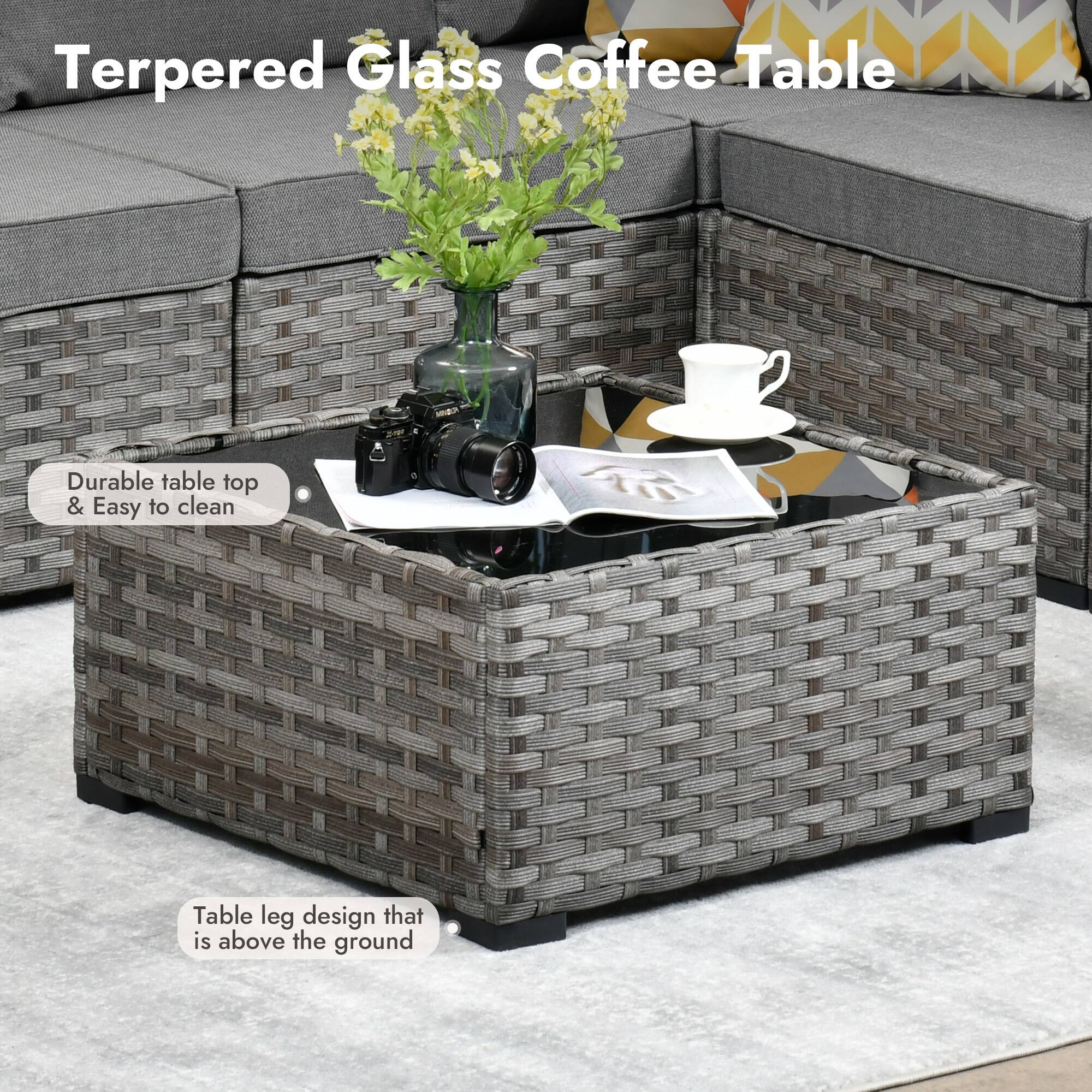 Terpered Glass Coffee Table

- Durable table top & Easy to clean
- Table leg design that is above the ground