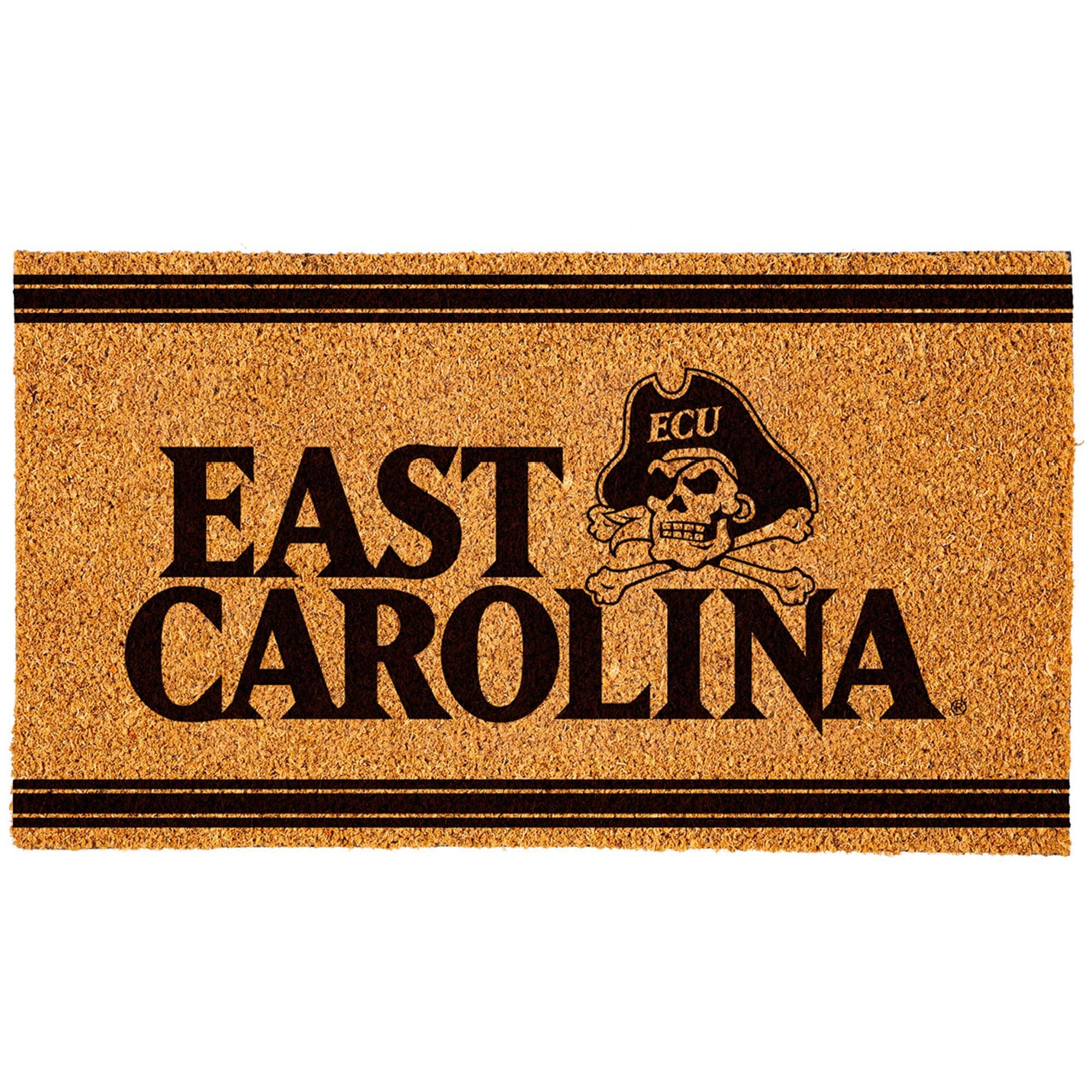 Evergreen Enterprises - ECU Pirates 16" x 28" Logo Turf Mat - Multicolor