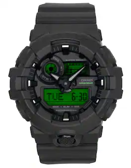 Casio - G-Shock Analog Digital Dial Resin Quartz GA-700BEG-1A 200M Men's Watch - Black