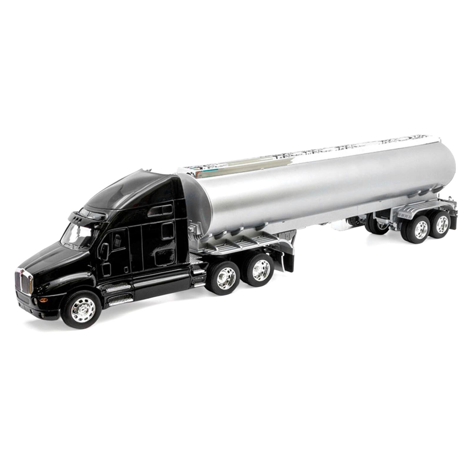 Alt View 1. Welly - Kenworth T2000 Truck Black with Silver Tanker Trailer "Transporter" Series 1/32 Diecast Model by Welly.
