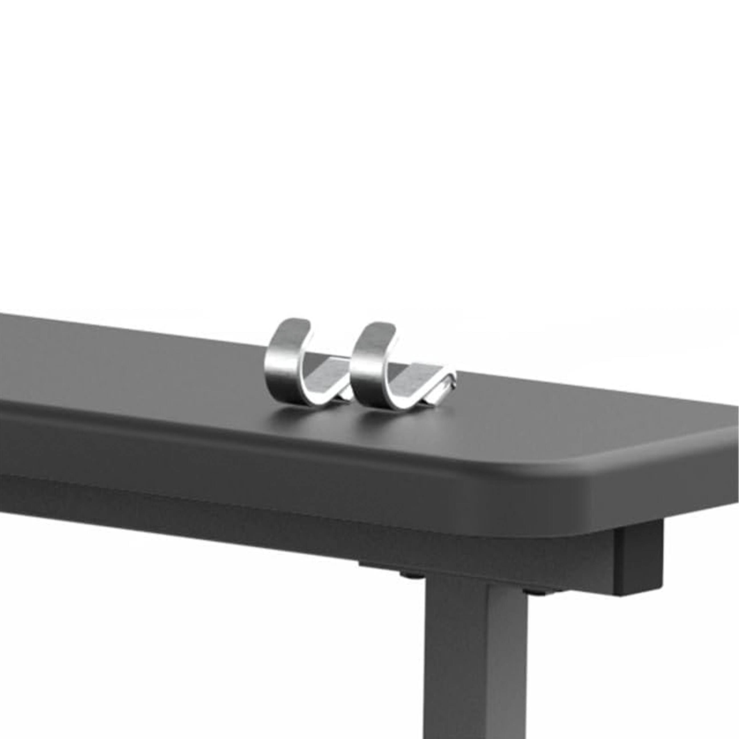 Left. Speediance - Adjustable Barbell Hooks - Silver.