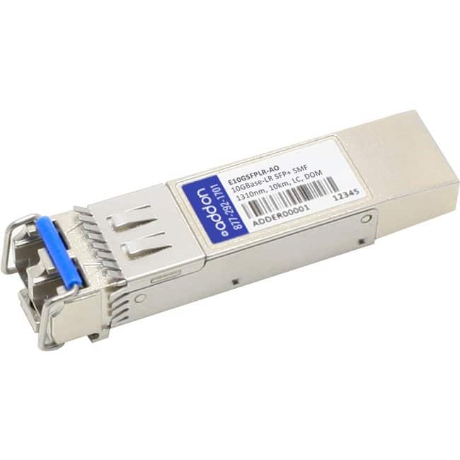 AddOn - Intel® E10GSFPLR Compatible TAA Compliant 1000BASE-LX and 10GBase-LR SFP+ Transceiver (SMF, 1310nm, 10km, LC - Black