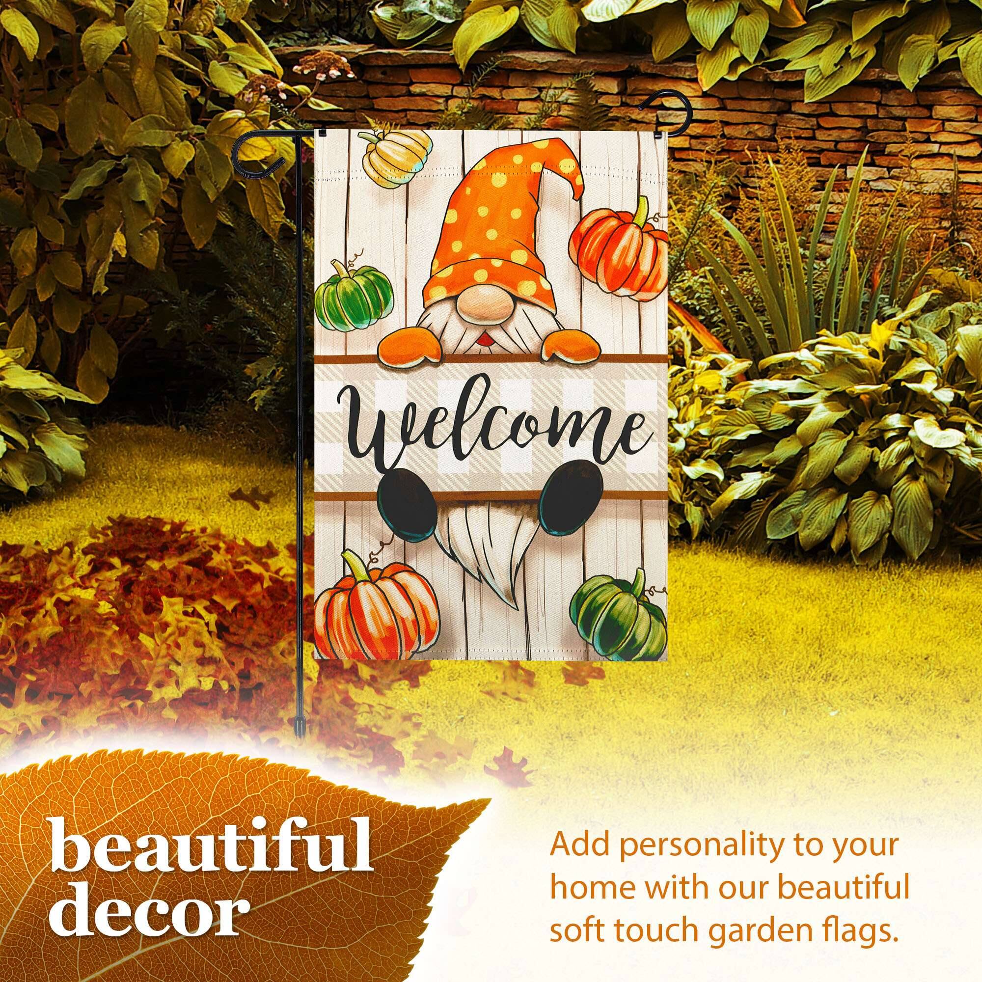 Welcome beautiful decor  
Add personality to your home with our beautiful soft touch garden flags.