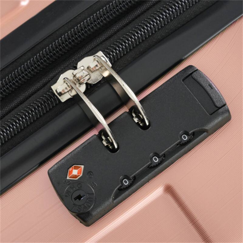 Alt View 5. HTUTWOO - Hardshell Luggage - 24-inch Expandable Checked Suitcase, Lightweight Durable ABS, Double Wheels - Rose Pink.