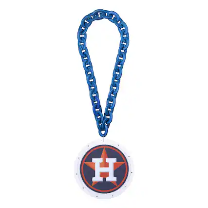 Front. FOCO - Houston Astros Light Up Big Logo Fan Chain - Multicolor.