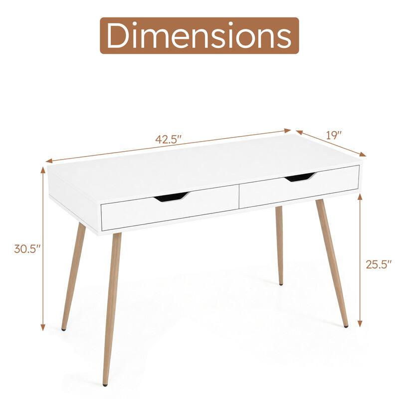 Dimensions: 42.5" x 19" x 30.5" x 25.5"
