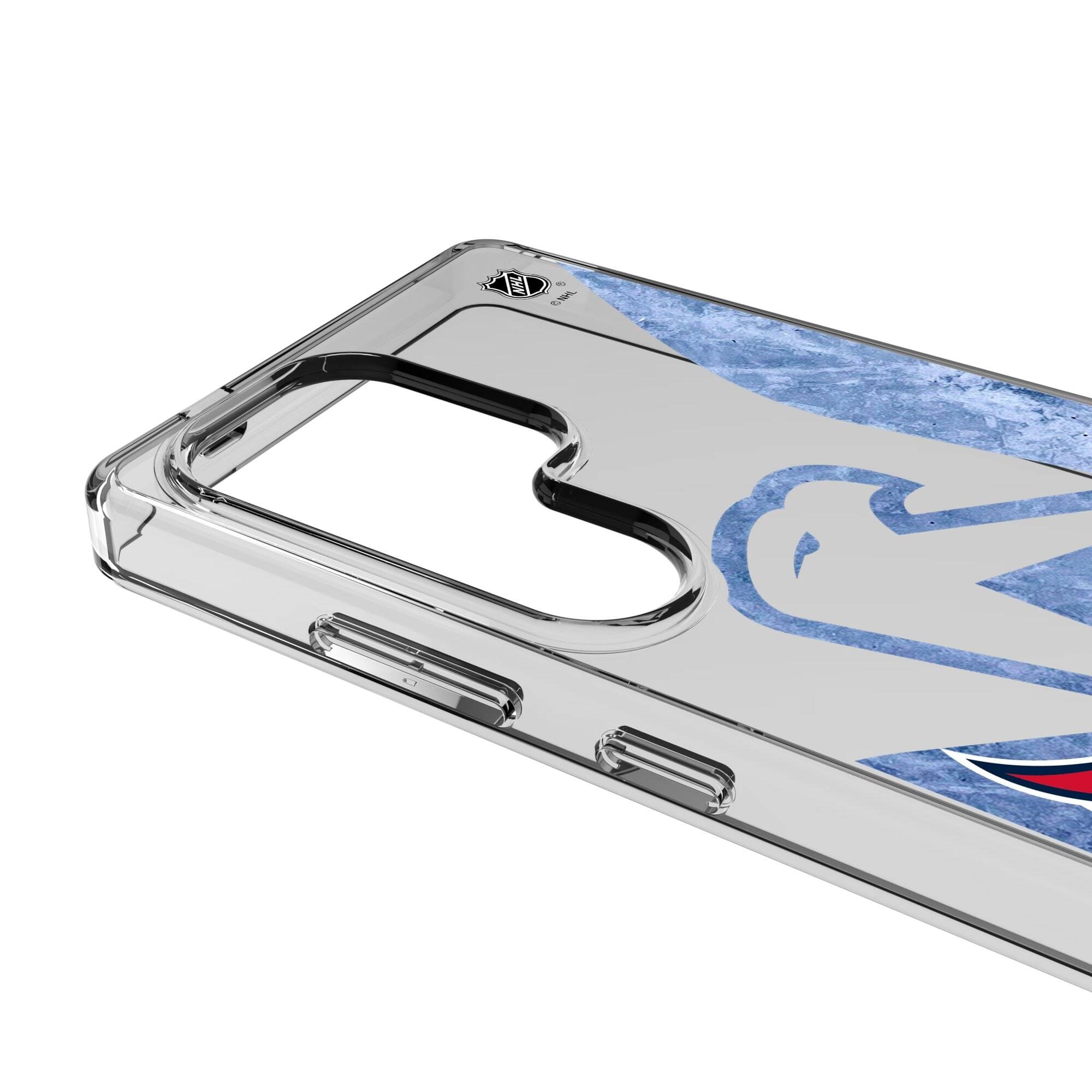 Alt View 2. Keyscaper - Washington Capitals Galaxy Clear Ice Case - S24 - Multicolor.