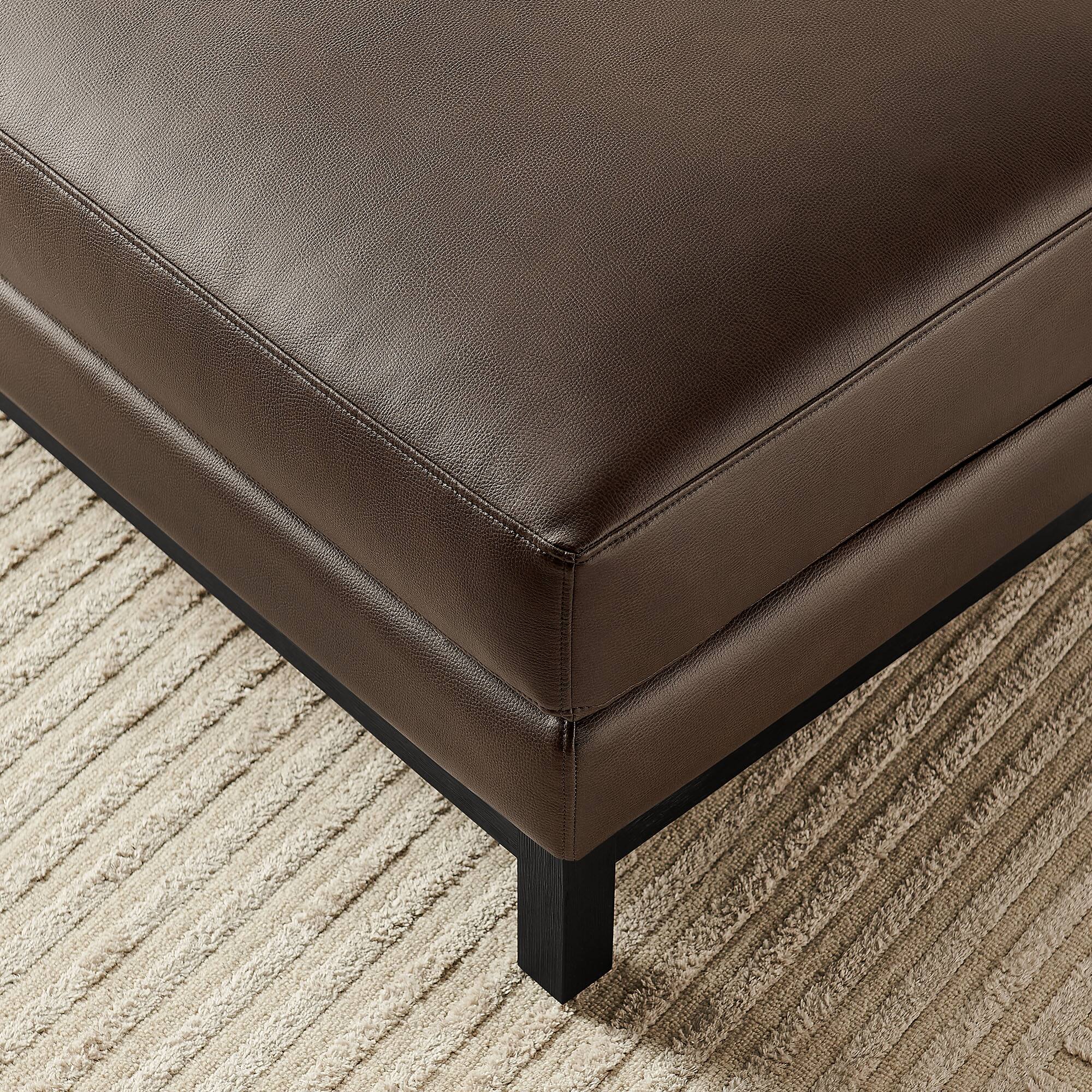 Alt View 2. Modway - Roscoe Upholstered Ottoman - Espresso.