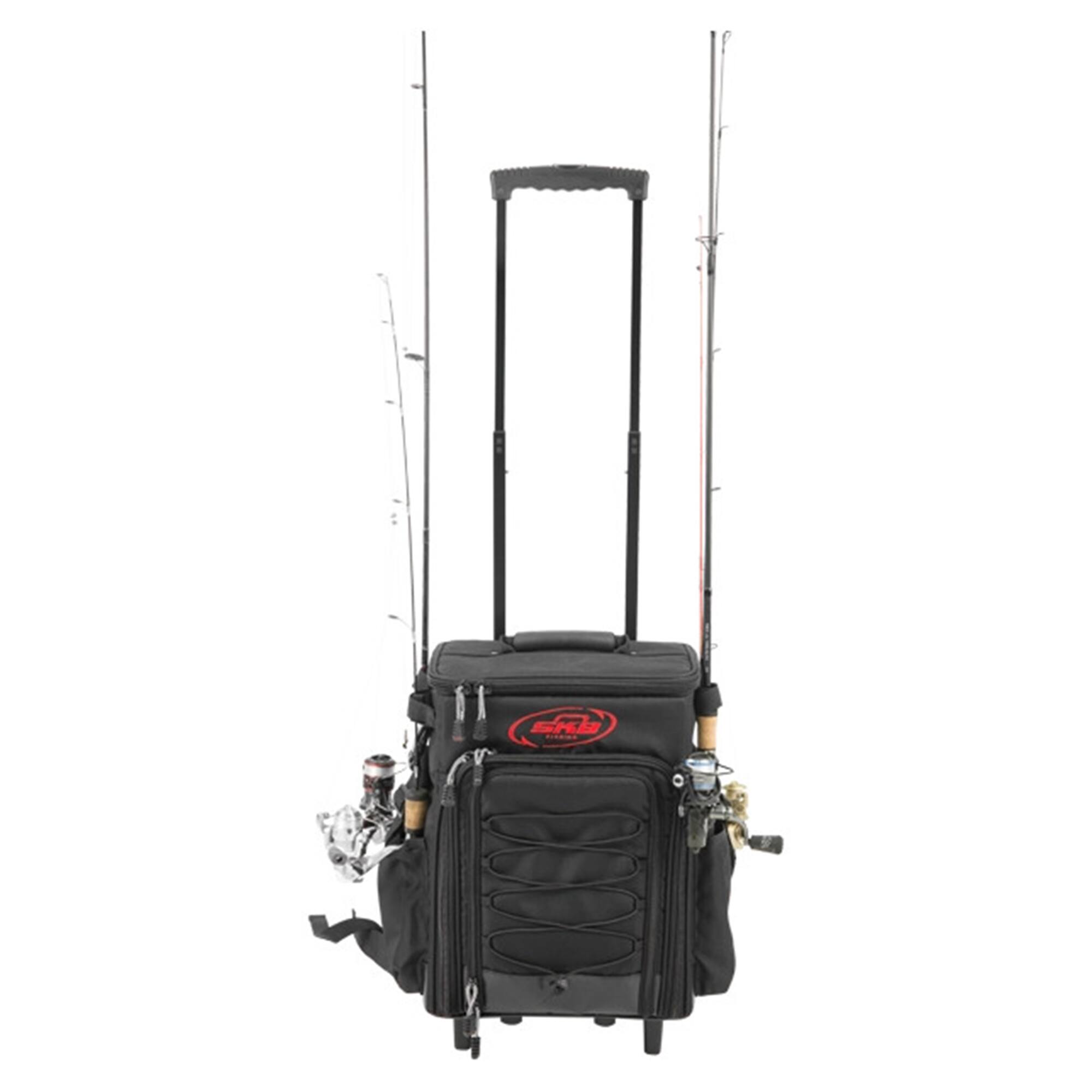 Front. SKB - SKB Tak-Pak Backpack with Wheels, Removable Straps, and Retractable Pull Handle - Black.