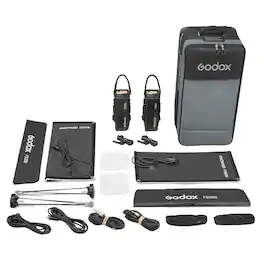 Godox - KNOWLED F200Bi Bi-Color LED Light Panel (2.1 x 2.1', 2-Light Kit)