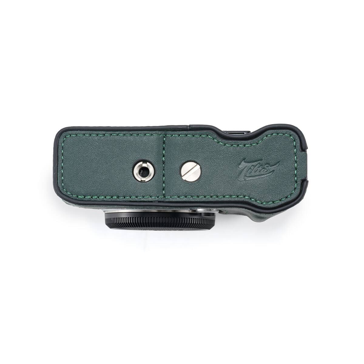 Alt View 3. Tilta - Tilta Leather Case for Fujifilm X-M5 Camera, Green.