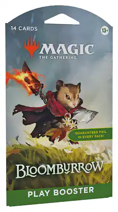 14 CARDS 13+ MAGIC THE GATHERING GUARANTEED FOIL IN EVERY PACK! BLOOMBURROW PLAY BOOSTER
