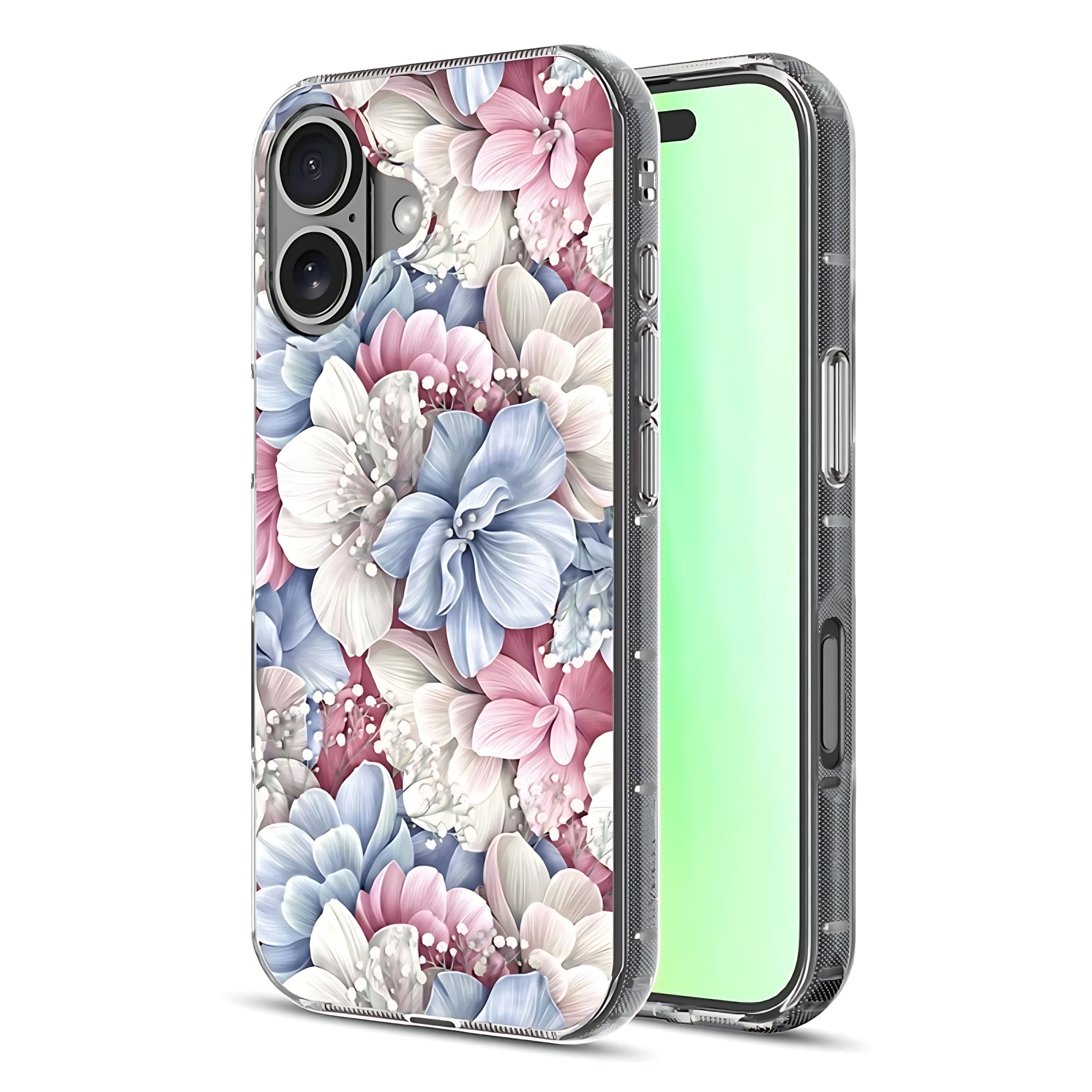 Kitcheniva - Magnetic Charging Compatible Case For iPhone 17 - Floral