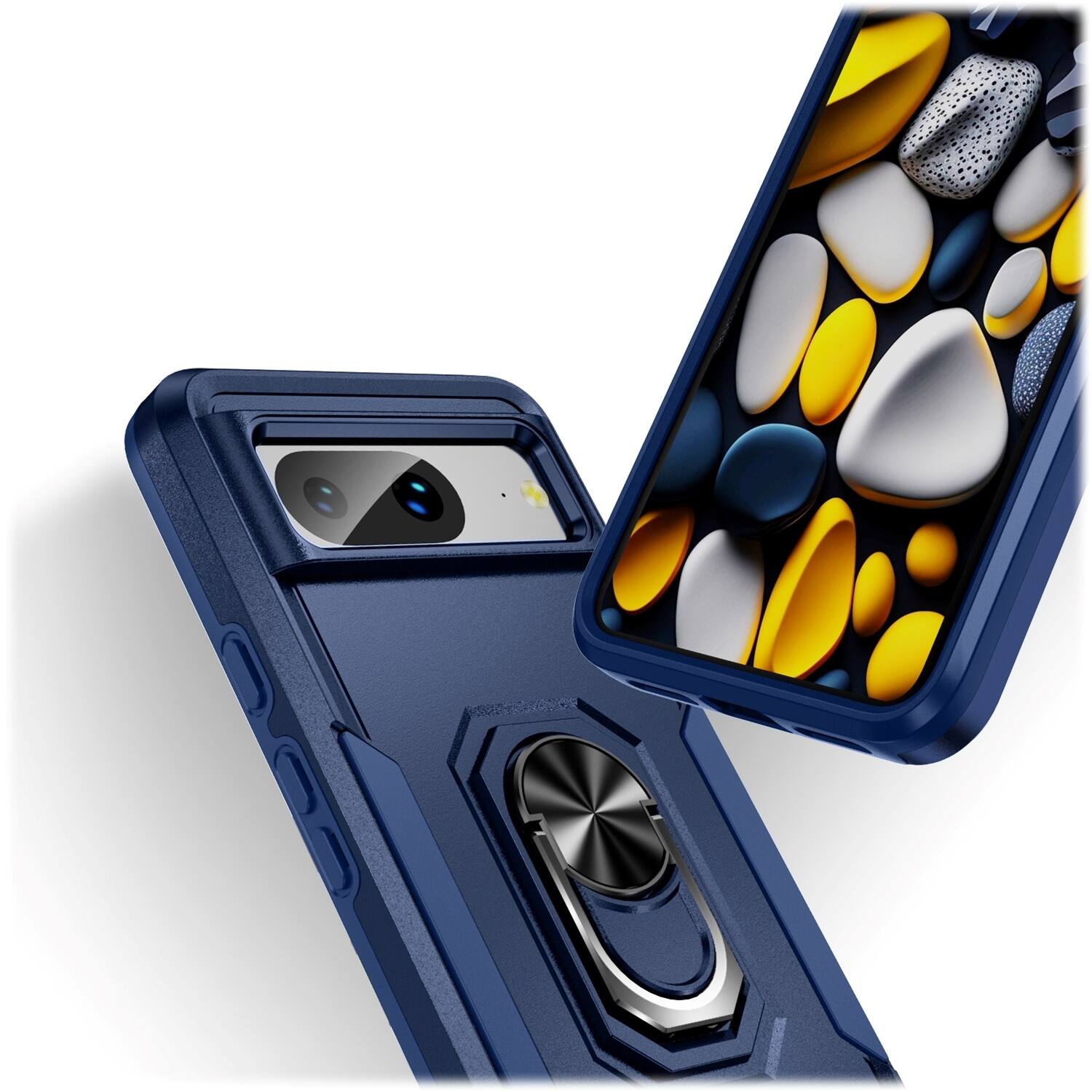 Alt View 17. SaharaCase - Military Kickstand Series Case for Google Pixel 8 - Blue.