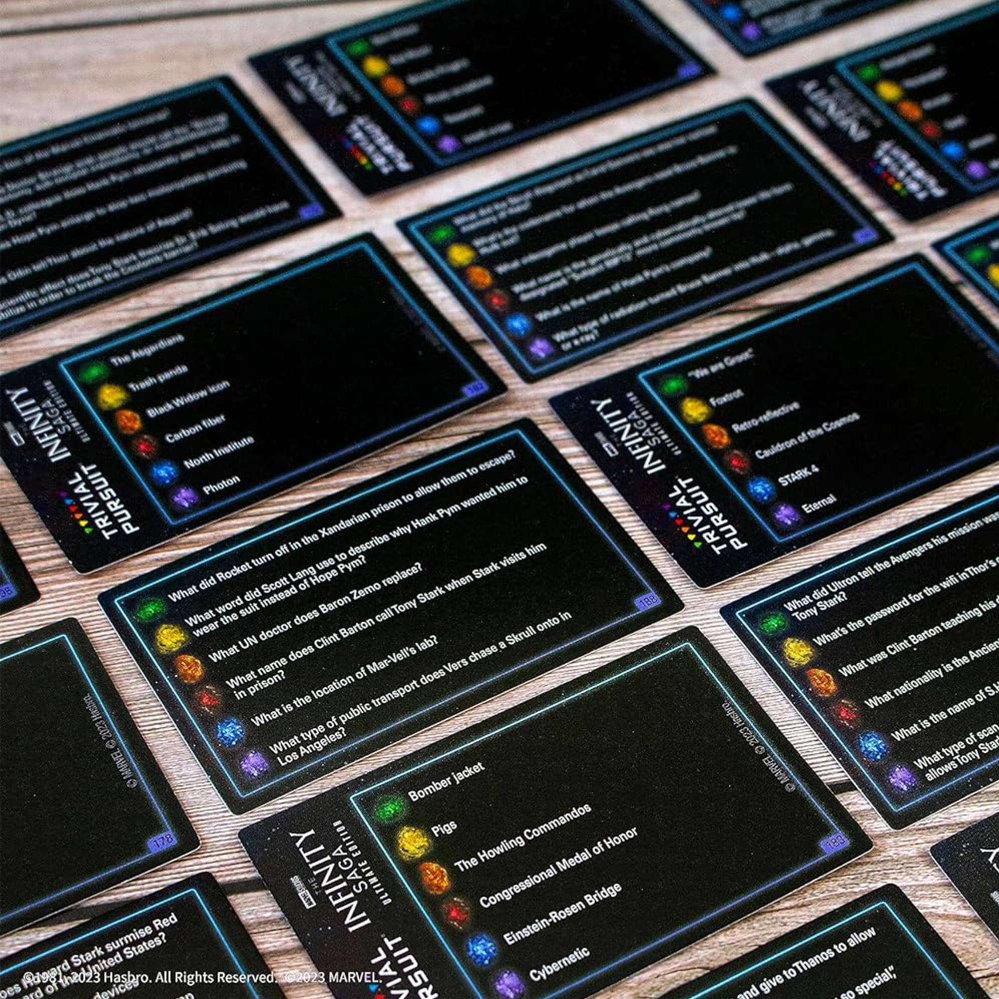 R - The Asgardians panida -e Trash kon Black Widow Foxtrot INFINITY BTa Carbon fiber INFINITY Retro-reflective the Cosmos o Irstitute Cauldron North escape? to STARK4 Photon them him of PURSUIT to allow wanted prison Pym Eternal Xandarian Hank TRIVIAL we the vow his mission off in to describe him Avengers turn use Pym? visits the % did Rocket Lang Hope replace? when Stark Ultron tell wifl in Thor's 2% What did Scott ot Zemo Stark did the word sult instead Baron call Tony TR What Stark for his What the does onto In Tomy the password teaching wear doctor Barton Skrull What's Barton UN Clint lab? a Climt Anter What does Mas-Vell's chase was the name of Vers What is What prison? location does nationality in transport of SY is the What name nothingtotr What of public Sa is the O What Angeles? type W  C2oe G What type of scan Star MARVEL Los What allows Tony jacket MARVEL Bomber Pigs Commandos Honor Howling of The Medal Red INFINITY ULTIMATE Congression