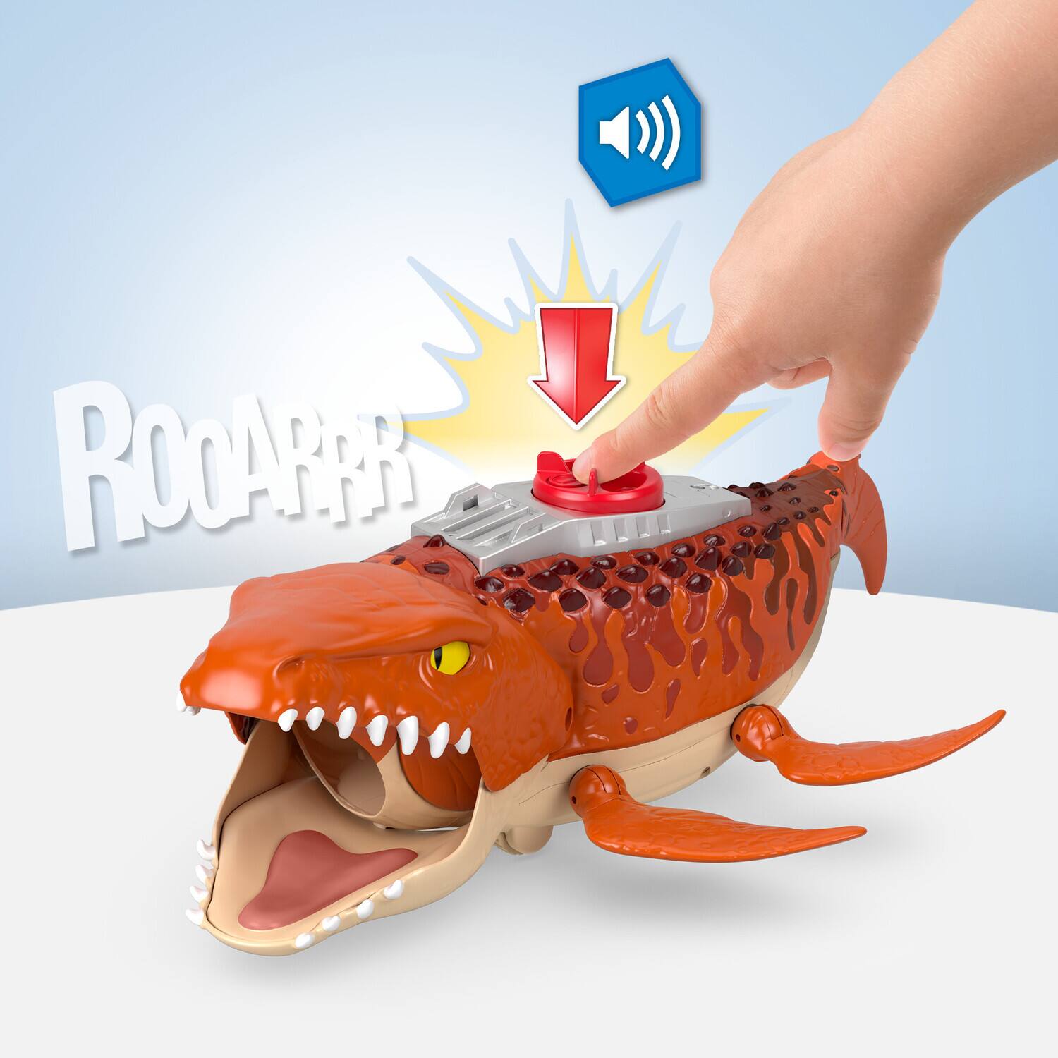 Alt View 2. Fisher Price - Fisher Price - Jurassic World: Rebirth Imaginext Aquachomp Chase Mosasaurus   - Collectibles - Multicolor.