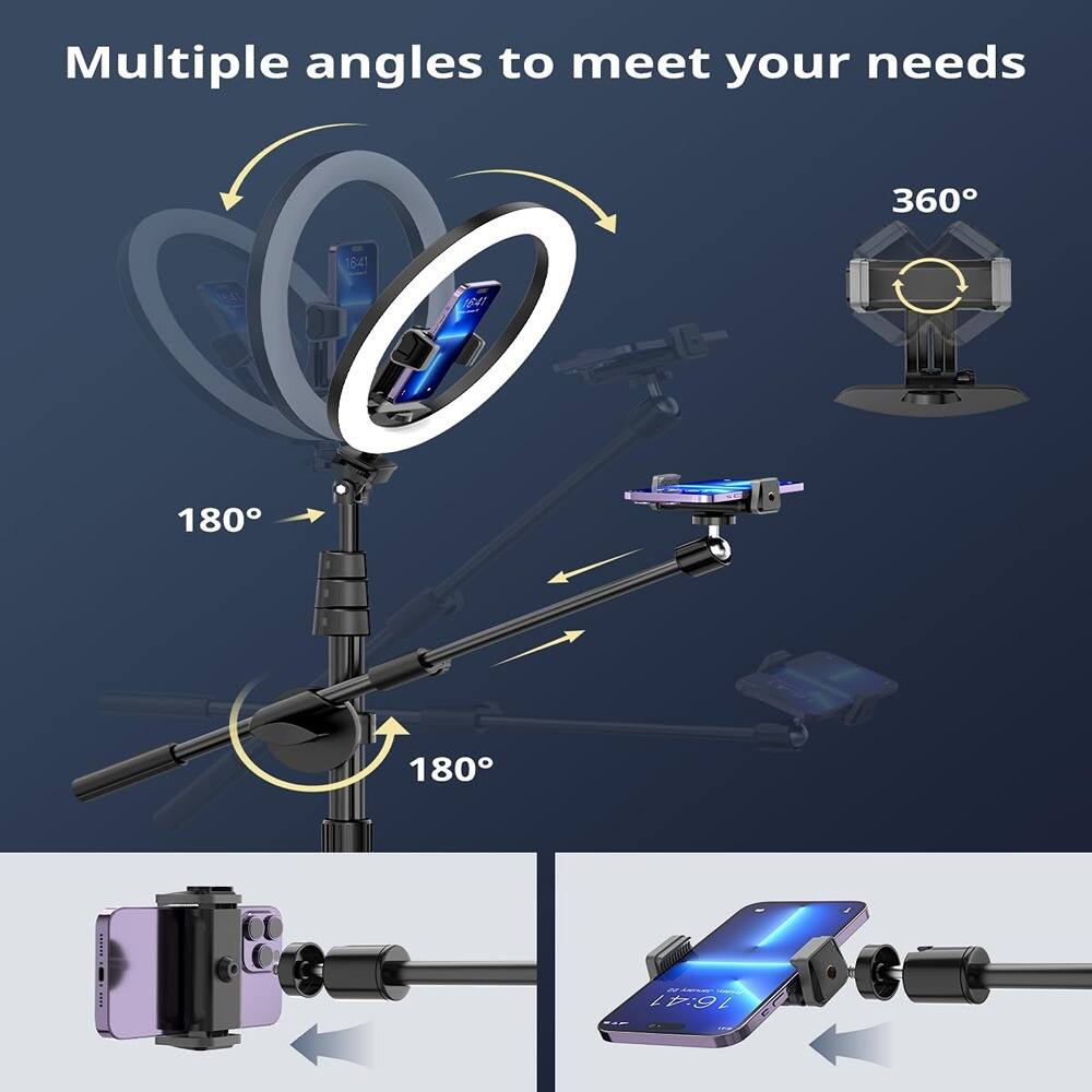 Multiple angles to meet your needs

180°

180°

360°