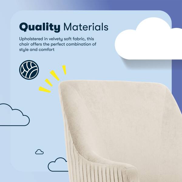 Quality Materials

Upholstered in velvety soft fabric, this chair offers the perfect combination of style and comfort