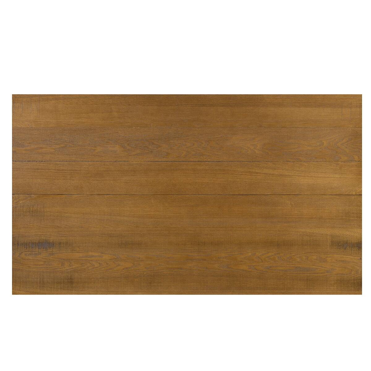 Alt View 6. Loheer - Loheer Brown Farmhouse Dining Table, X-Shaped Legs, Seats Six - Brown.