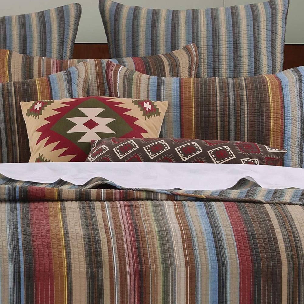 Alt View 3. Greenland Home Fashions - Greenland Home Fashion Southwest Geometric Motifs And Zippered Decorative Pillow Set - Earth tones.