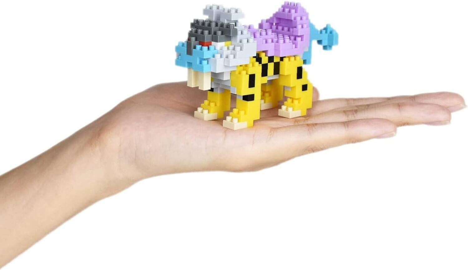 Alt View 2. PopMarket - Nanoblock - Pokemon Series - Raikou Building Kit   - Collectibles - Multicolor.