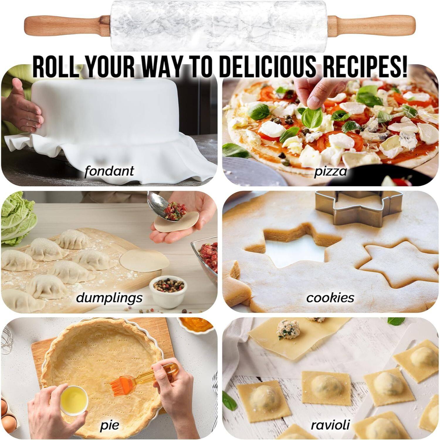 ROLL YOUR WAY TO DELICIOUS RECIPES!  
fondant pizza dumplings cookies pie ravioli