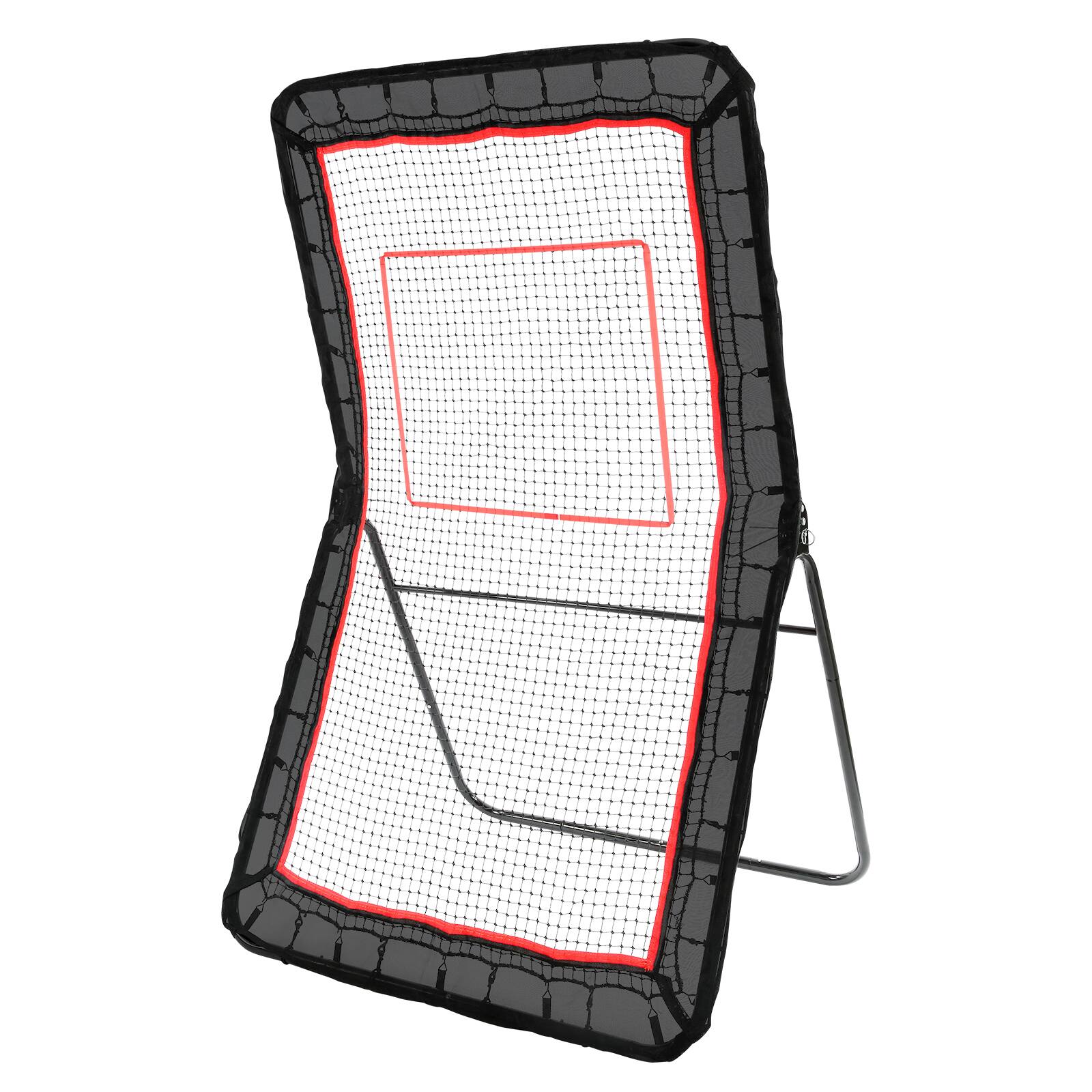 Alt View 5. VEVOR - Lacrosse Rebounder for Backyard, 4x7 Ft Volleyball Bounce Back Net, Pitchback Throwback Baseball - Black.