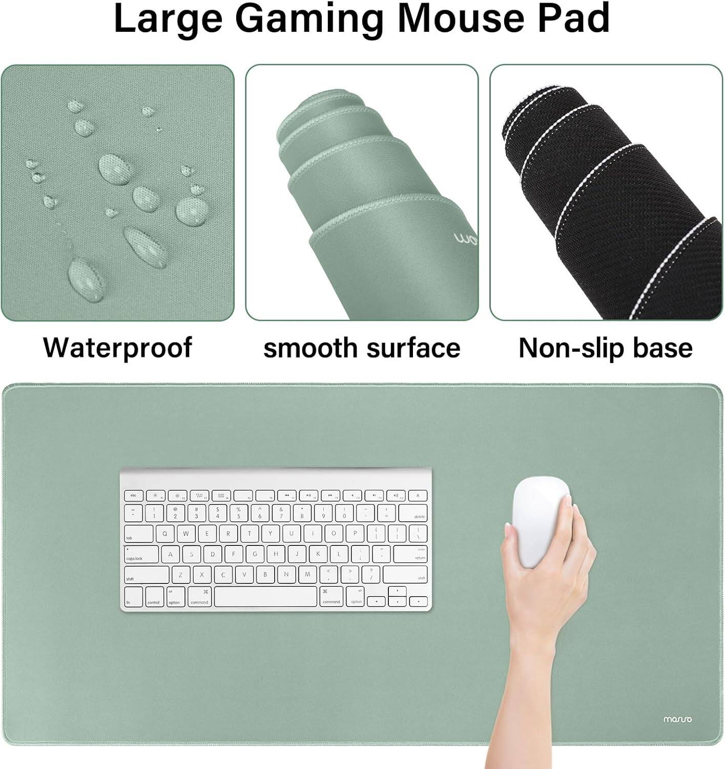 Large Gaming Mouse Pad  
Waterproof smooth surface Non-slip base
