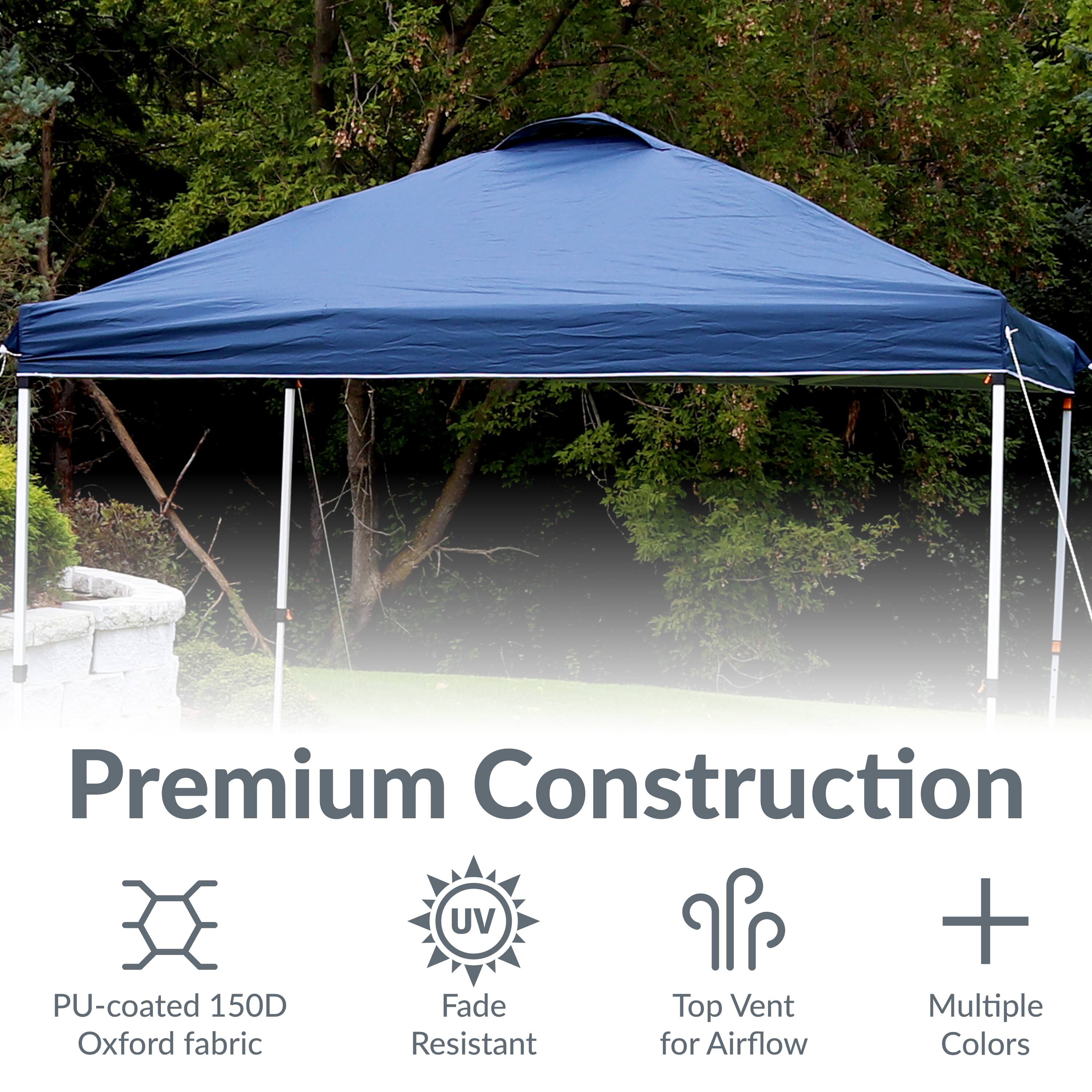 Premium Construction

- PU-coated 150D Oxford fabric
- UV Fade Resistant
- Top Vent for Airflow
- Multiple Colors