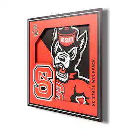 YouTheFan - NC State Wolfpack 12'' x 12'' 3D Logo Wall Art - Multicolor