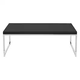 OSP Home Furnishings - Wall Street Coffee Table - Black / Chrome Finish