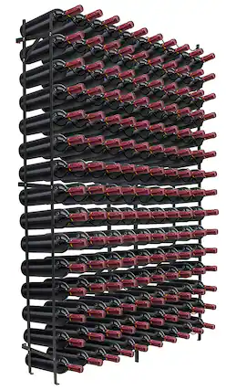 Front. Sorbus - Sorbus Wine Rack Freestanding Floor - Wine Bottle Holder Holds 150 Bottles of Wine - 150 Bottle Capacity Wine Storage - Jet Black.