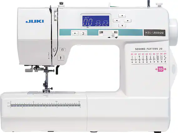 JUKI
00 3.5 2.2
No: HZL-LB5020
HZL S 3 U U t
SEWING PATTERN 20
00 01 02 03 04 05 06 07 08 09
EI N
W A A A A A A A A A
+ 10+
O En
5 10 15 inch
2 J
5 6