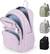 Front. Live At Space - Lightweight Backpack College School Pockets Girls Boys, Large Capacity Bookbag Women Waterproof Teens Casual Daypack - G4-purple.