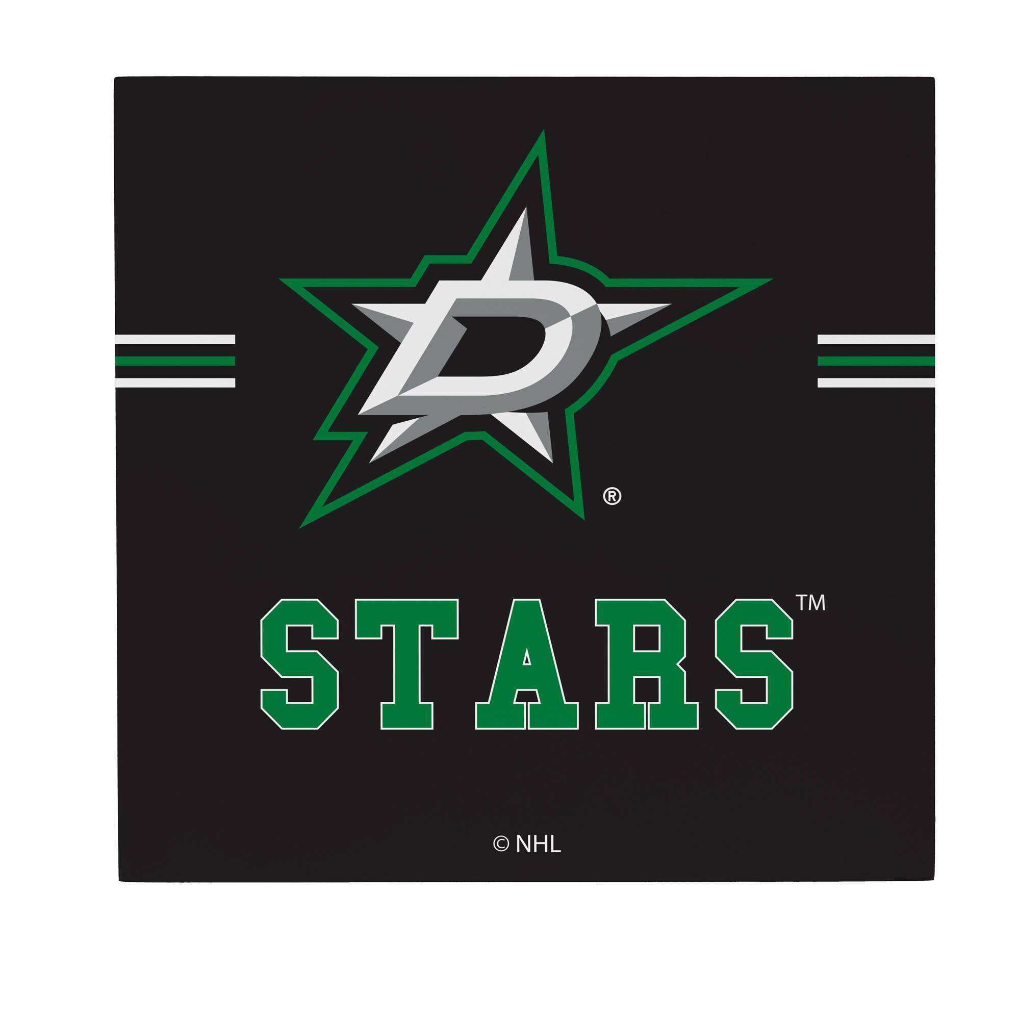 Dallas Stars 12" x 12" Wood Wall Sign