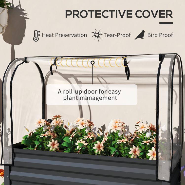 PROTECTIVE COVER  
Heat Preservation  
Tear-Proof  
Bird Proof  

A roll-up door for easy plant management