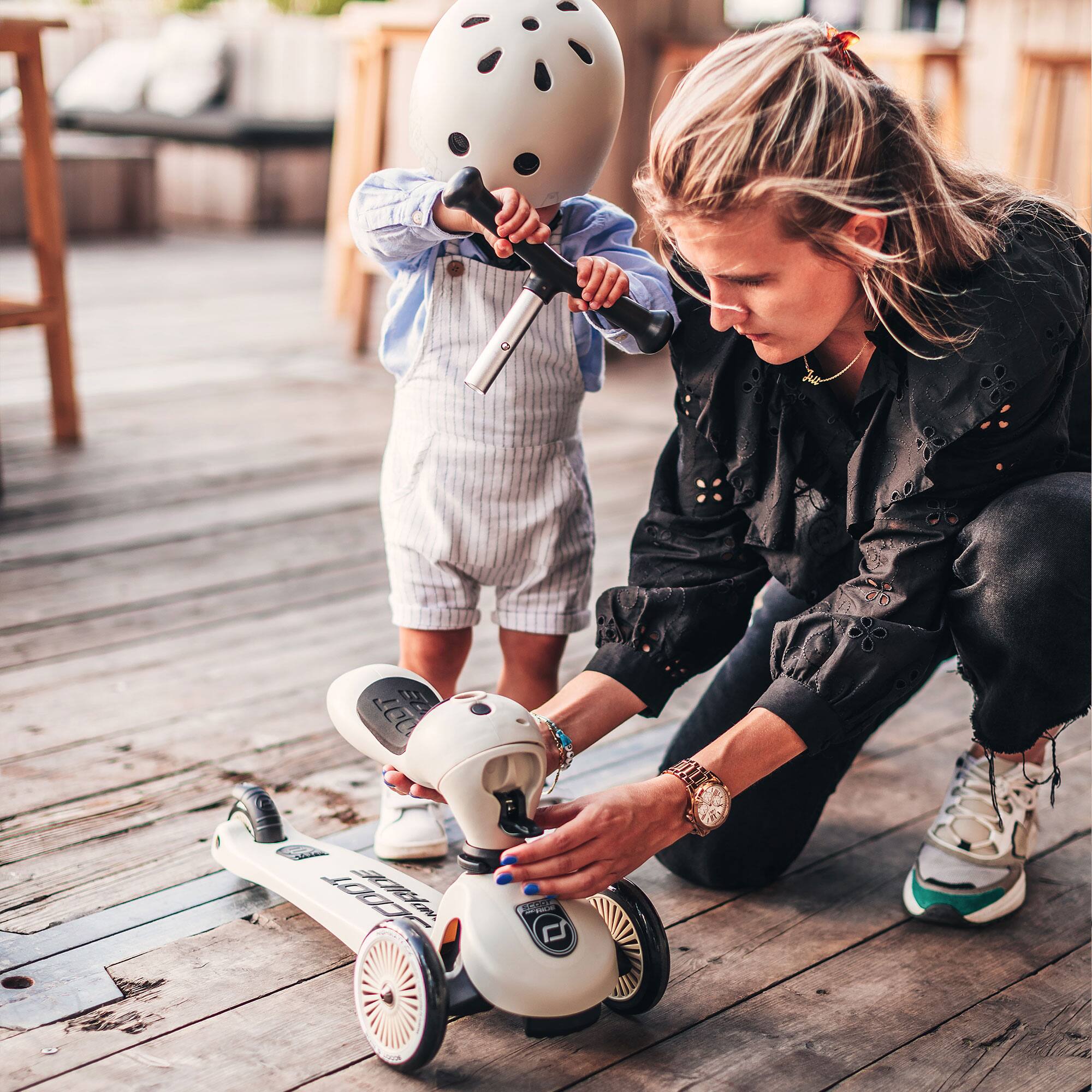 Alt View 8. Scoot & Ride - Scoot & Ride 2-in-1 Ride-On & Stand Kids Scooter, Ages 1-5, Highwaykick 1, Ash - Ash.