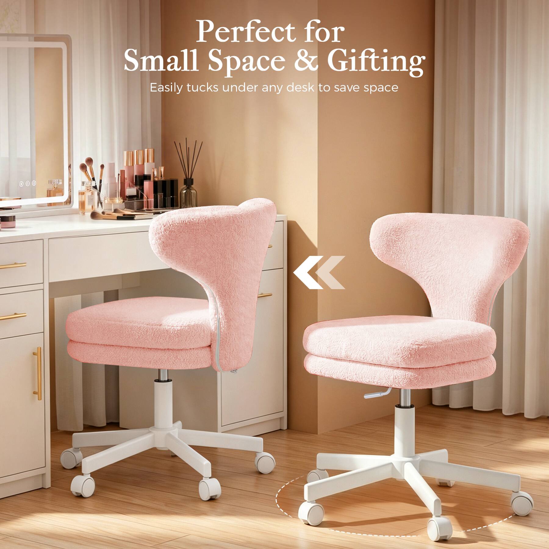 Perfect for Small Space & Gifting  
Easily tucks under any desk to save space