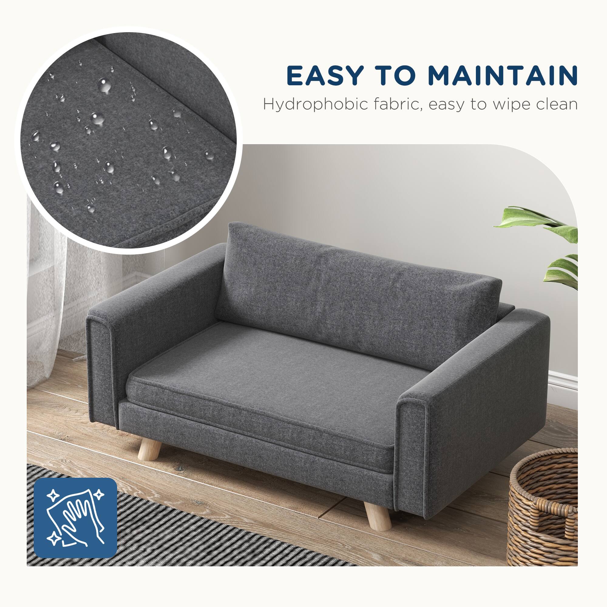 EASY TO MAINTAIN  
Hydrophobic fabric, easy to wipe clean