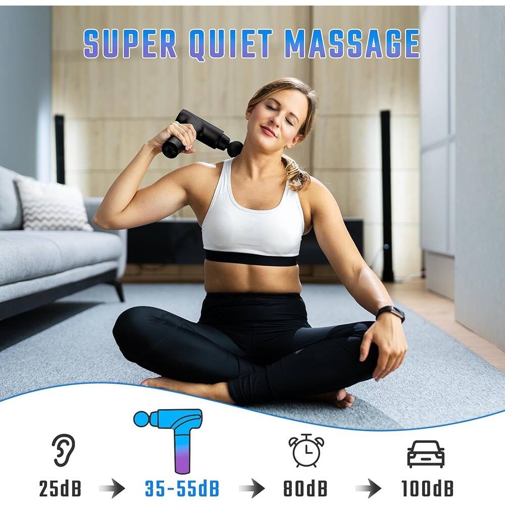 SUPER QUIET MASSAGE

25dB → 35-55dB → 80dB → 100dB