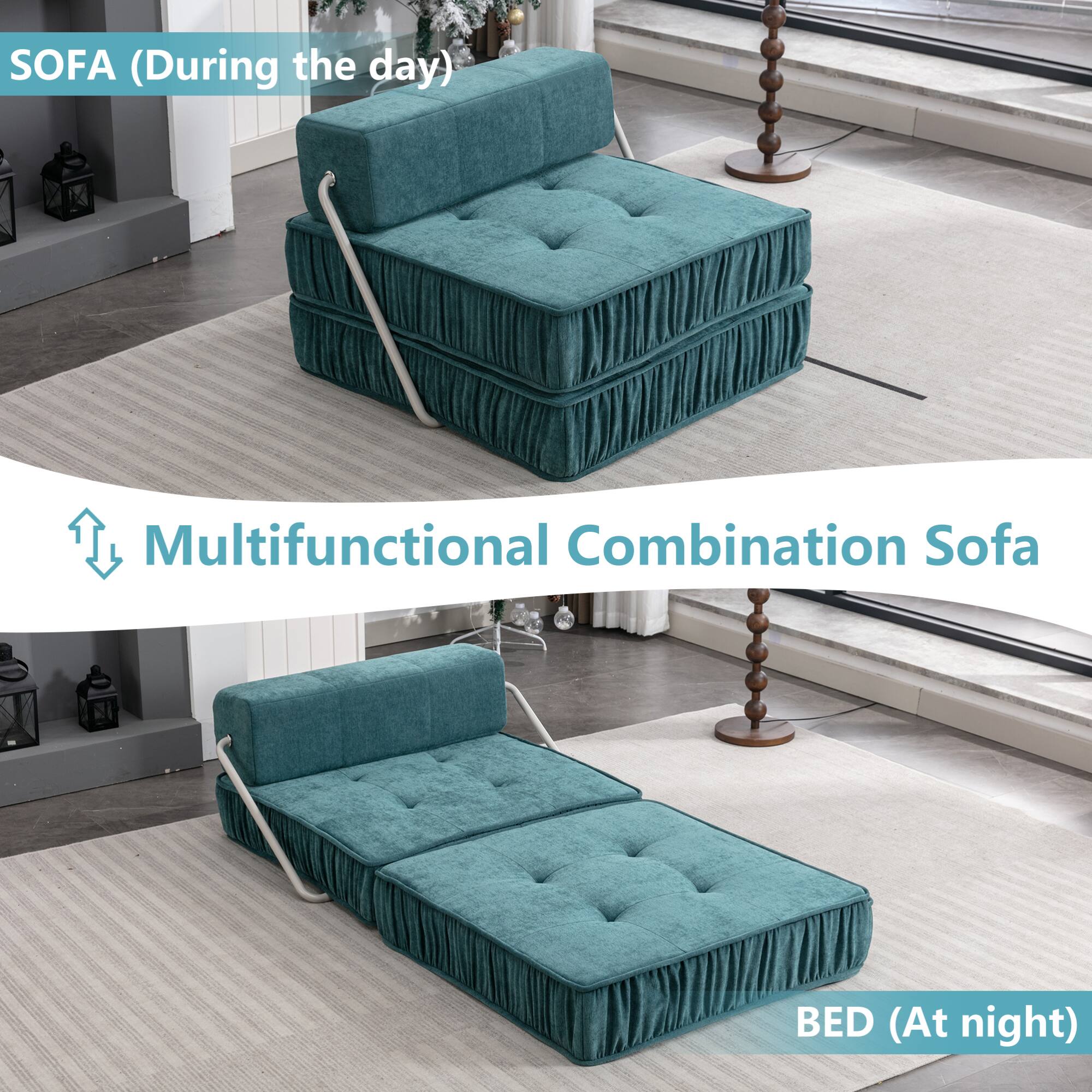 SOFA (During the day)  
Multifunctional Combination Sofa  
BED (At night)
