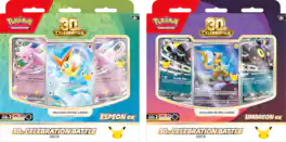 Pokémon - Trading Card Game: 30th Celebration Battle Deck Espeon ex or Umbreon ex (1 Battle Deck per Order) - Styles May Vary