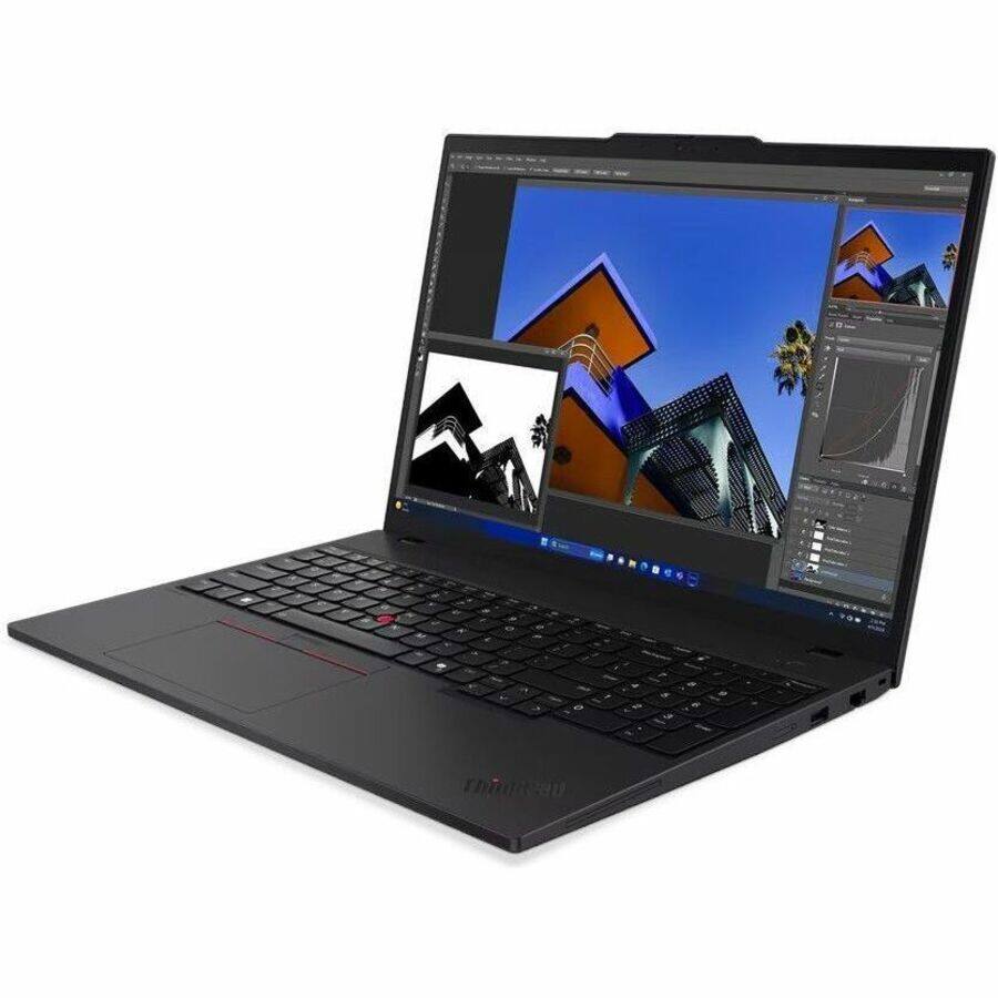 Alt View 2. Lenovo - Lenovo ThinkPad T16 Gen 3 16" Touchscreen Notebook Intel Ultra 7 155U 32GB RAM 512 SSD Storage Black - Black.