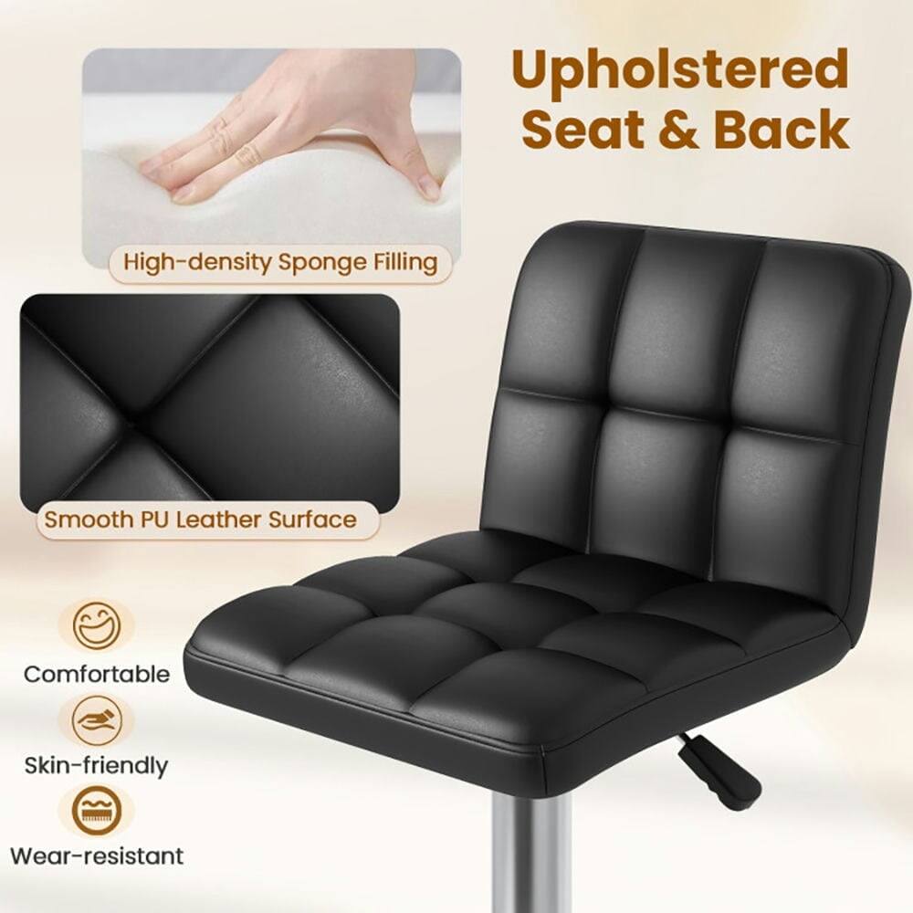 Upholstered Seat & Back  
High-density Sponge Filling  
Smooth PU Leather Surface  
Comfortable  
Skin-friendly  
Wear-resistant