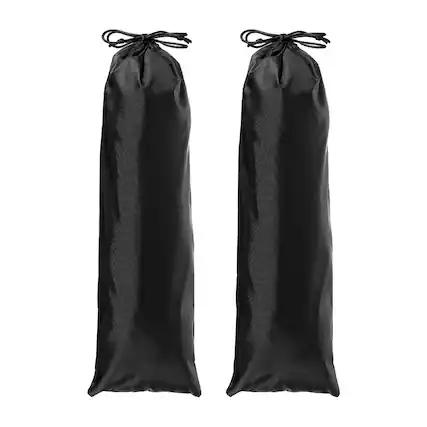 Front. Unique Bargains - Tripod Case Bag, Nylon Tripod Storage Bag, Long Foldable Monopod Compact Carrying Organizer Pouch, 24x6In & 2pcs - Black.