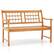 Front. Costway - Outdoor Acacia Wood Bench 2-Person Patio Bench with Slatted Seat & Backrest - Natural.