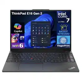 Lenovo - tp e16 gen2 16" fhd laptop ultra 7 155u 1.70ghz 8gb 256gb ssd w11p - Black