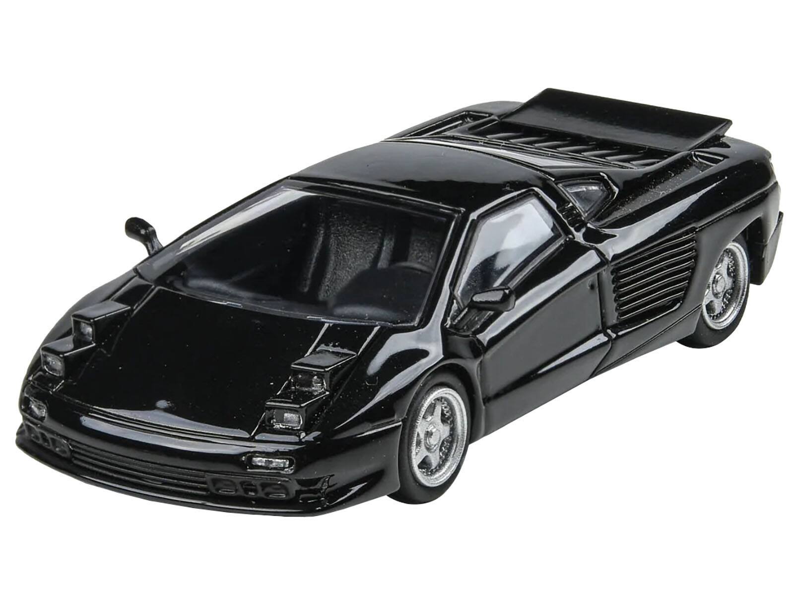 Angle. Paragon - 1991 Cizeta V16T Black 1/64 Diecast Model Car by Paragon Models - Black.