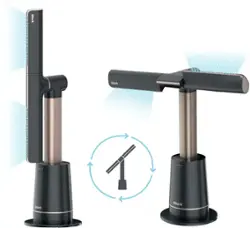 Shark - TurboBlade Ultra-powerful Bladeless Tower Fan - Charcoal - Front_Zoom