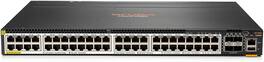 HPE Aruba - HP Aruba JL659A 6300M 48-Port Smart Rate 1/2.5/5GbE Class 6 PoE & 4-Port SFP56 Switch (JL659A)